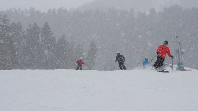 Esquiadors a la Masella el passat 27 de febrer