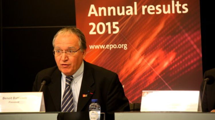 El president de l’Oficina Europea de Patents, Benoit Battistelli © ACN