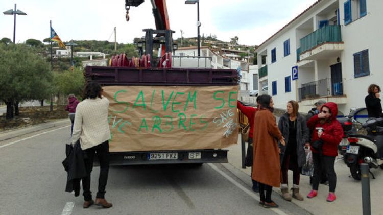 Els veïns s'han concentrat contra la tala © ACN