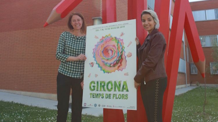 Madrenas i Crehuet presentant el cartell © Aj. de Girona