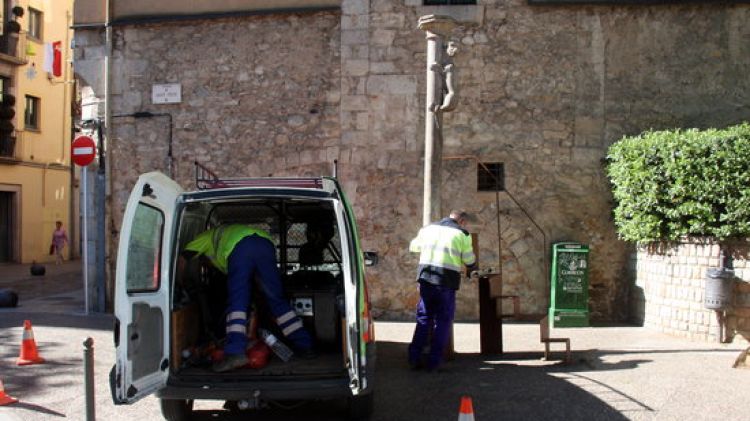 La nova estructura esgraonada del Cul de la Lleona té cinc escalons i incorpora un passamà © ACN