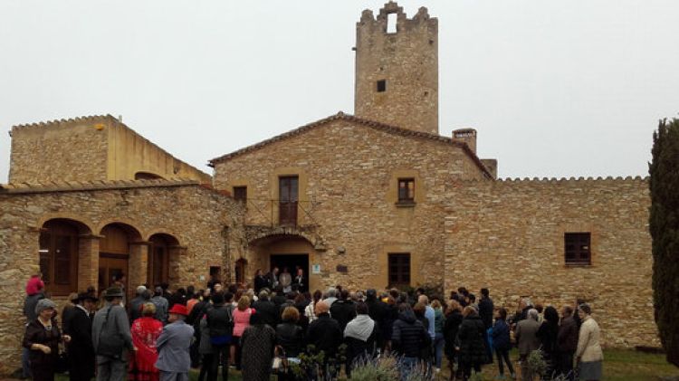 Un instant durant la inauguració de la reconversió del Mas d'en Pinc de Begur