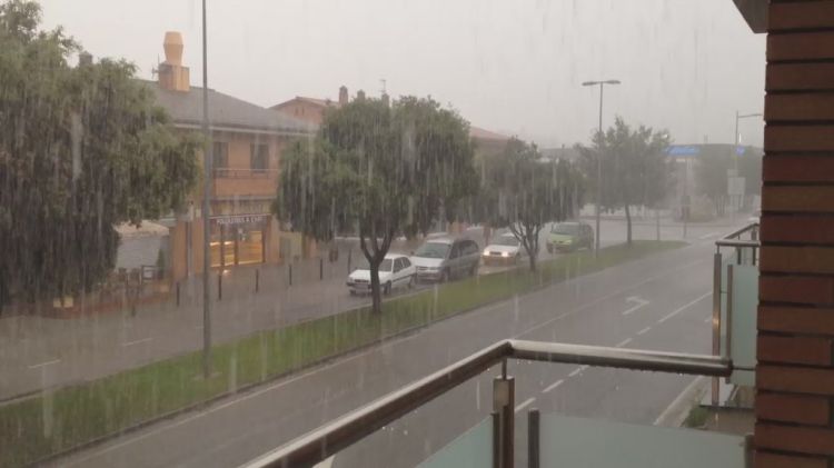 Per segon dia el Pla de l'Estany és castigat amb una tempesta © 92anaiis