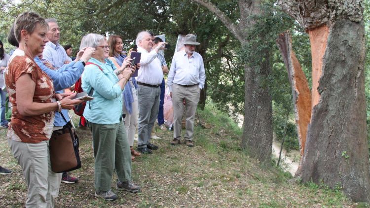 Alguns dels turistes nord-americans que aquest matí © ACN