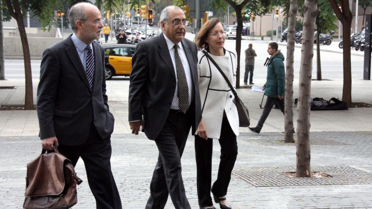 L'exconseller Quim Nadal arribant a la Ciutat de la Justícia de Barcelona (Arxiu) © ACN