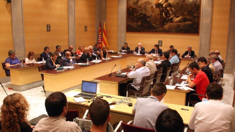 El ple de la Diputació de Girona, aquest matí © ACN