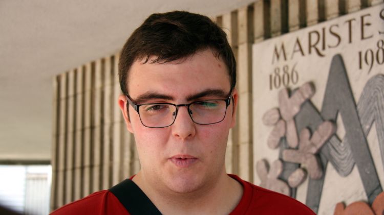 En David Ramírez, l'estudiant gironí dels Maristes que ha tret la millor nota a la província © ACN