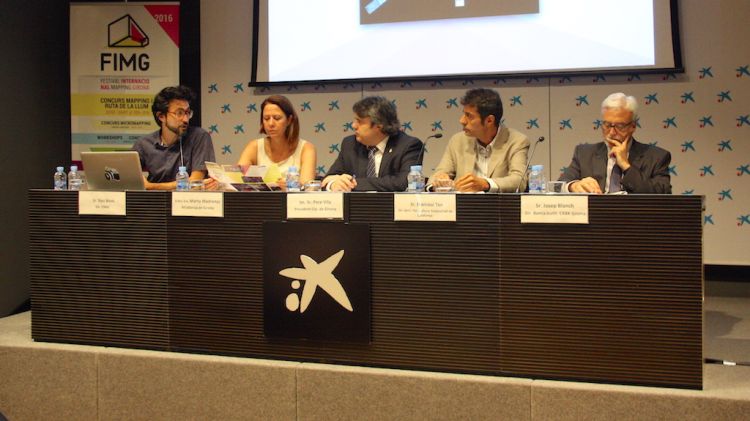 Presentació del festival de Mapping, aquest matí © ACN