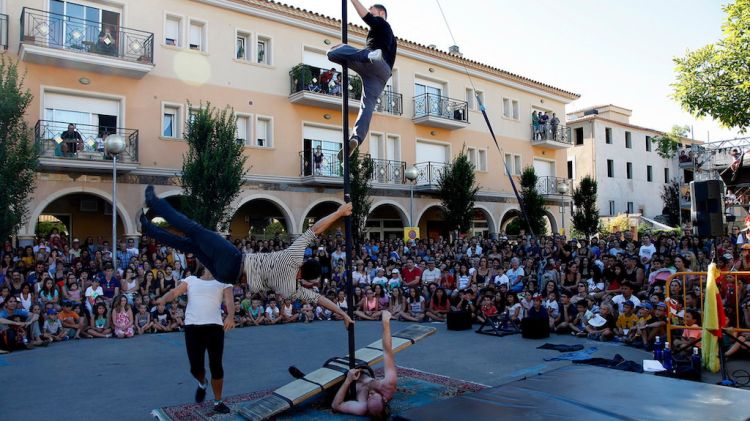 Una actuació de la Fira de Circ al Carrer de l'any passat