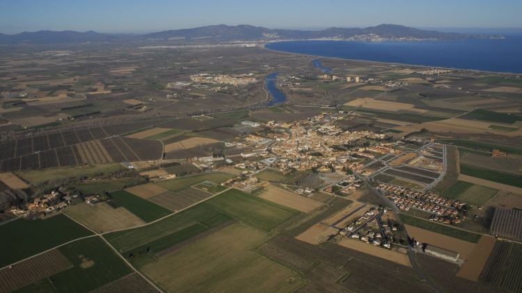Vista aèria del municipi de l'Armentera  © AC El Pont Nou