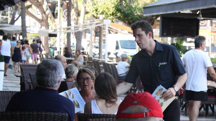 Una terrassa del centre de Platja d'Aro © ACN