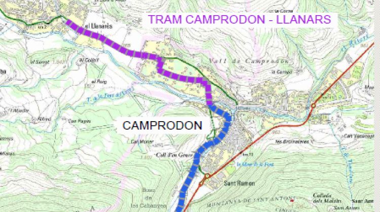 Una de les rutes projectades