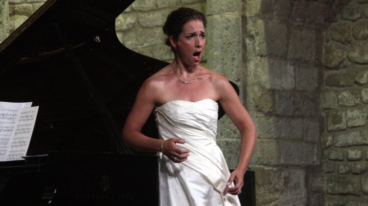 La soprano Juliane Banse durant el concert inaugural (arxiu) © ACN