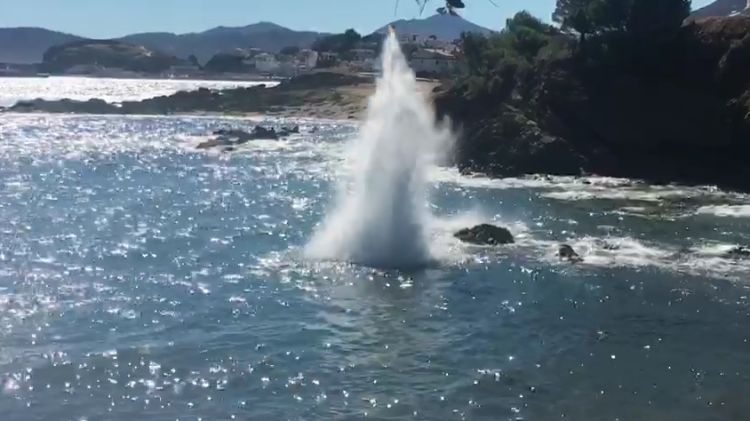 Moment en que han explosionat els projectils © GC