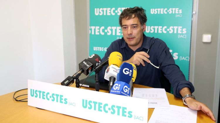 El portaveu d'Ustec-Stes a Girona, Xavier Díez © ACN