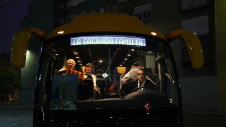 Molts dels fidels estaven impacients per arribar a l'hora a Barcelona. ACN. ACN