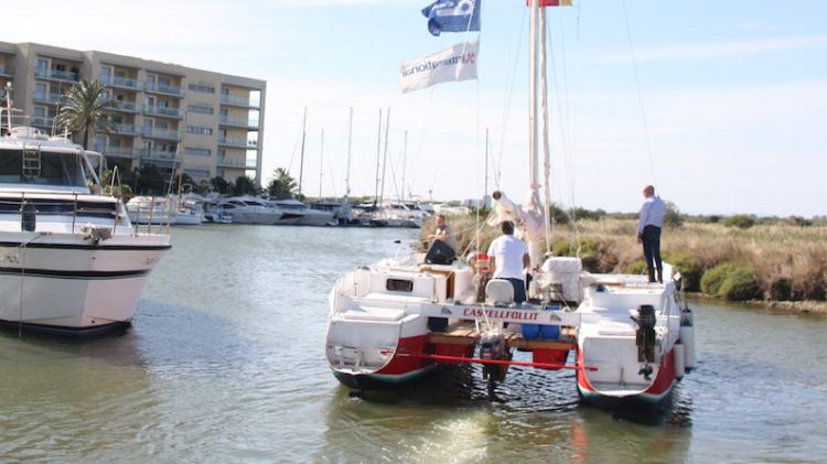 El catamarà d'en Pepe ha navegat avui per primer cop © ACN