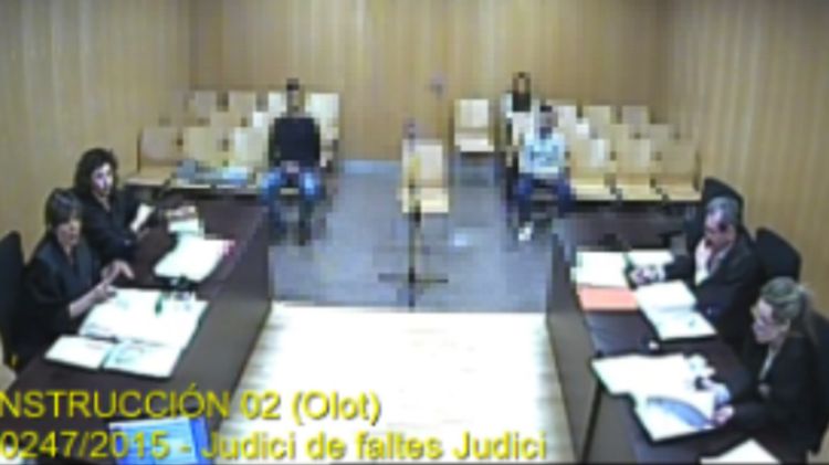 Imatge del judici on es va produïr la reacció catalanofòbica de la jutgessa © ACN