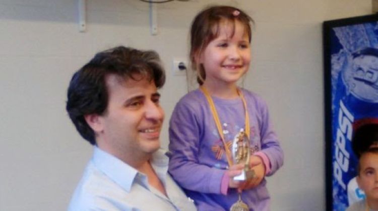 Carlos Salgado amb la seva filla © VK.com