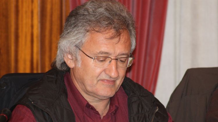 Francesc Canet durant un ple a l'Ajuntament de Figueres el 2010 durant la seva etapa com a vicealcalde