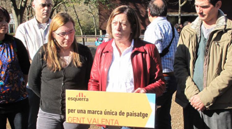 Carme Capdevila al Parc Natural de la Zona Volcànica de la Garrotxa.. ACN
