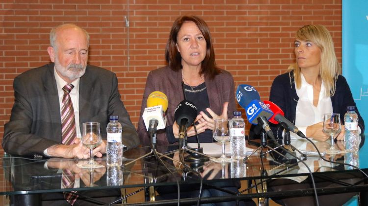 D'esquerra a dreta, Domènec Espadalé, Marta Madrenas i Coralí Cunyat © ACN