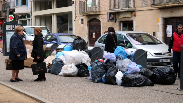 Vaga d'escombraries a Figueres el desembre de 2016