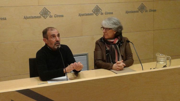 Maria Mercè Roca explicant aquest matí la seva postura respecte els pressupostos