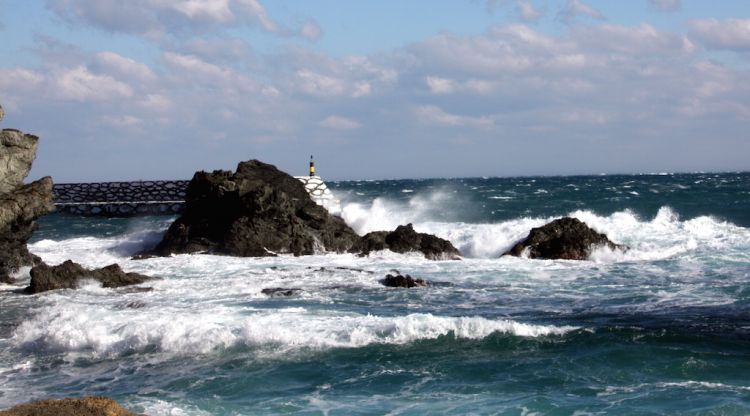 El temporal ja fou present aquest dilluns al Cap de Creus (arxiu) © ACN