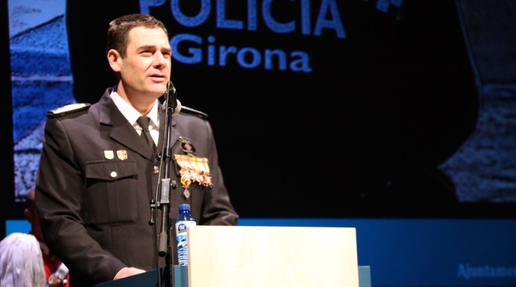 El cap de la Policia Municipal, l'inspector Joan Jou, aquest matí © ACN