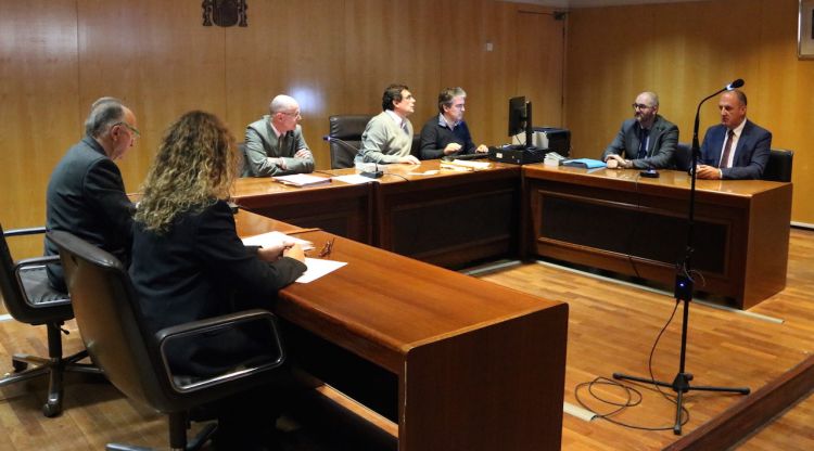 Imatge general de la sala de vistes, al Jutjat de Girona. ACN