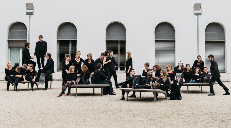 Integrants del cor de la Universitat de Viena. Theresa Pewal