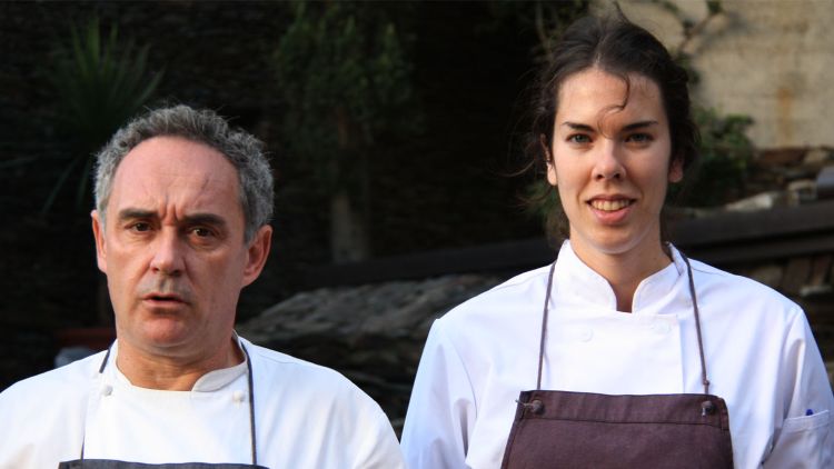 El cuiner Ferran Adrià i la becada del Quebec, Justine de Valicourt © ACN