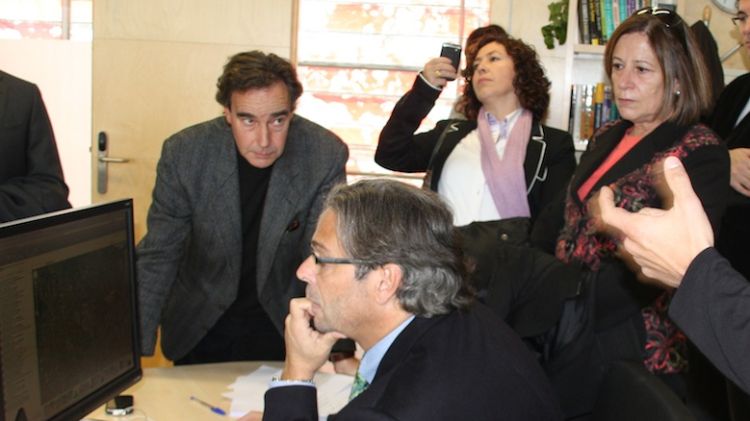 Benach, Capdevila i Alsina, durant la roda de premsa sobre universitats i recerca © ACN