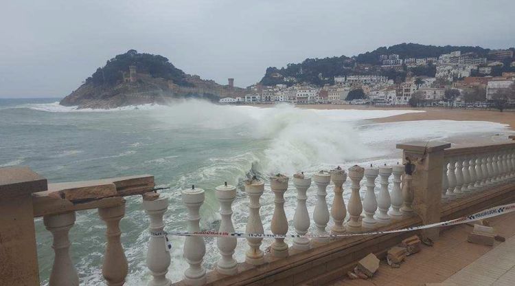 La barana malmesa pel temporal