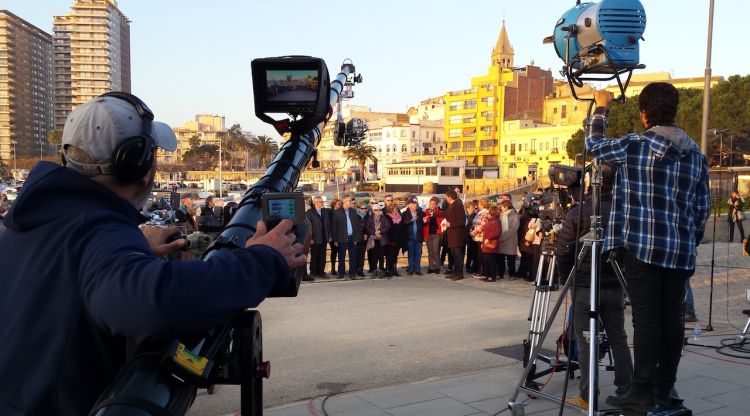 Un instant de l'enregistrament en directe de 'Divendres' a Palamós