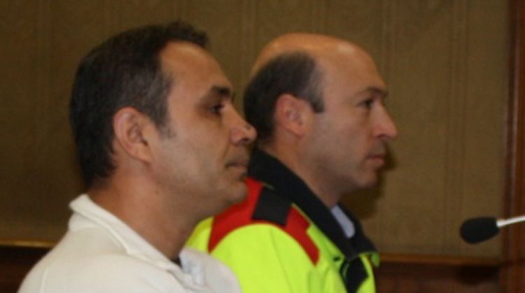 El condemnat, Florin Dodoc, durant el judici que es va celebrar a l'Audiència de Girona © ACN