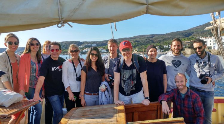 Imatge dels participants a l'#EuroFoodTrip el 2016