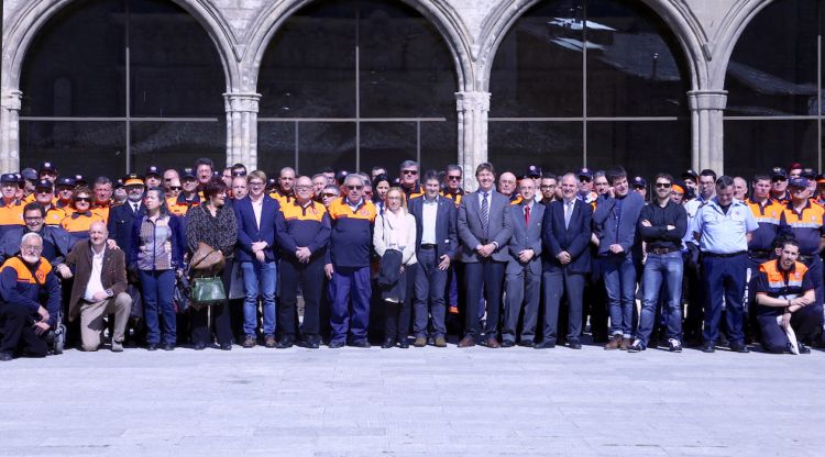 Assistents a la Cinquena edició del Dia del Voluntari de Protecció Civil. ACN