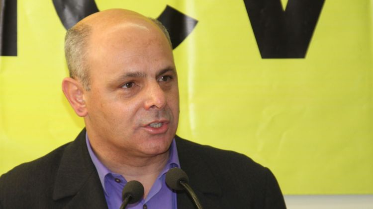 El cap de llista d'ICV, Joan Boada, ha comparegut per fer balanç de la campanya electoral © ACN