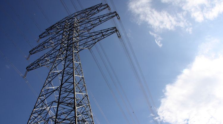 Una torre del tram aeri de la MAT entre Bescanó i Santa Llogaia d'Àlguema. ACN