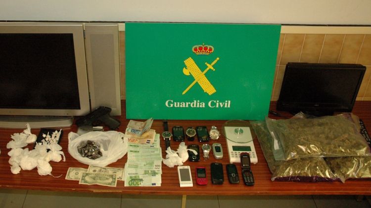 La droga intervinguda en l'operació de la Guàrdia Civil a Platja d'Aro i Sant Feliu de Guíxols © ACN