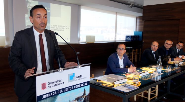El gerent de Ports de la Generalitat, Joan Pere Gómez, aquest matí. ACN