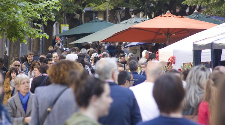 La Rambla a quarts d'onze del matí