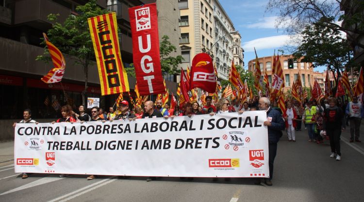 Manifestació de l'1 de maig de 2016. ACN