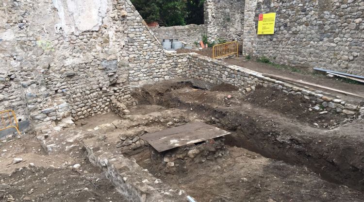 Les restes arqueològiques que s'han descobert. J.E.S.