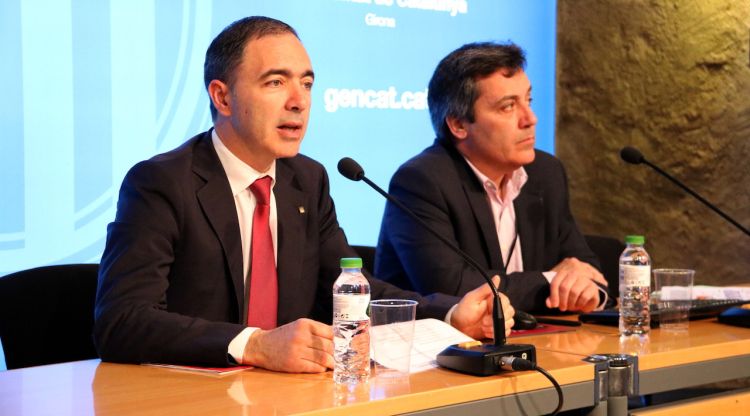 En primer terme, el director dels serveis territorials a Girona, Josep Polanco. ACN