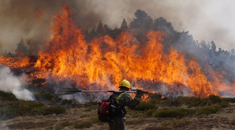 Imatge d'una de les cremes controlades efectuades aquesta temporada al Pirineu. Agents Rurals