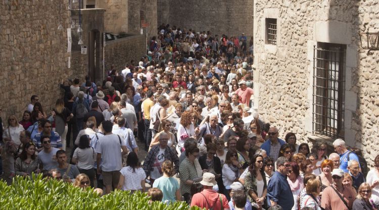 Les cues més importants s'han generat a l'entrada dels banys àrabs. Marc Estarriola