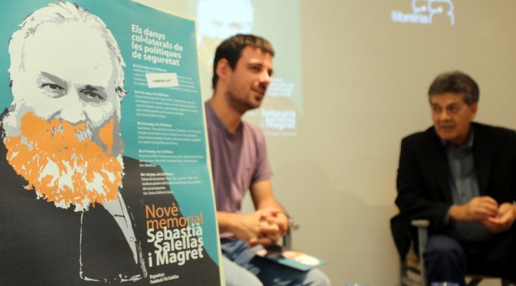 Al fons, el fill de l'advocat Lluc Salellas i el llibreter i activista cultural Guillem Terribas. ACN